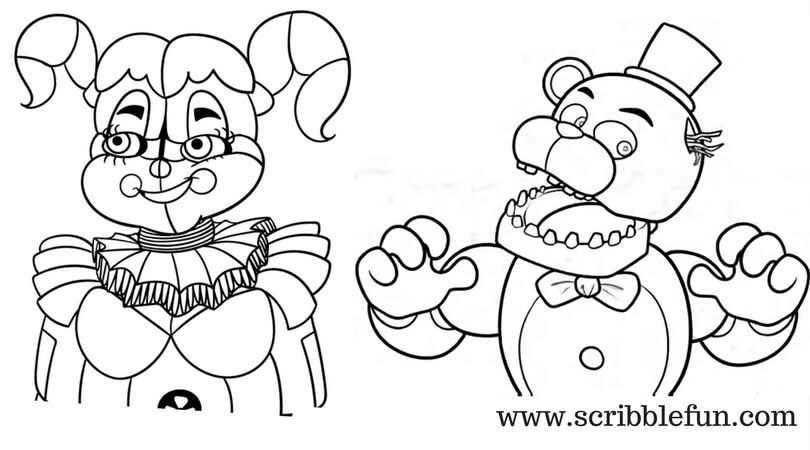 Free Printable Five Nights At Freddy's (FNAF) Coloring Pages