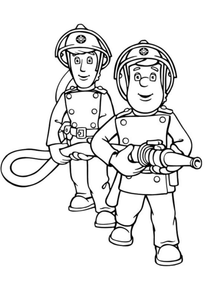 Fireman sam to print - Fireman Sam Kids Coloring Pages