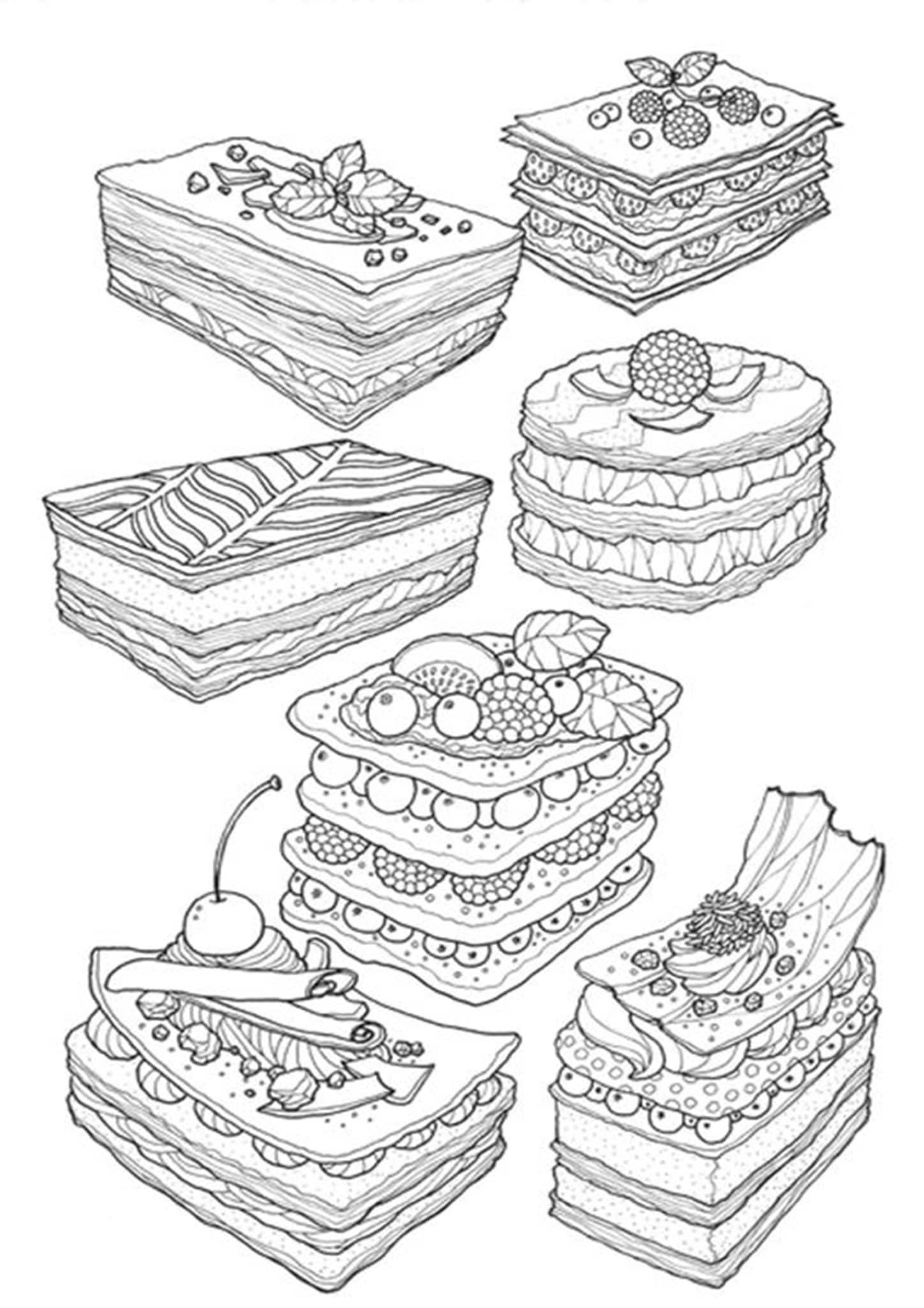 Pin on Dessert & Food Coloring Pages