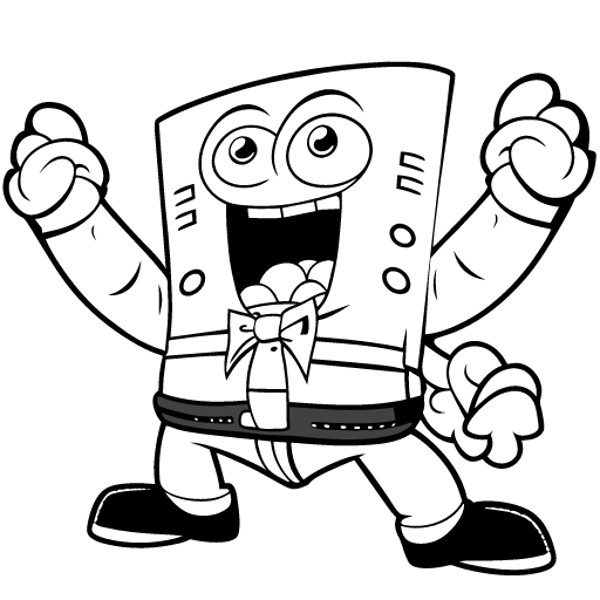 Spongebob Squarepants Black and White ...