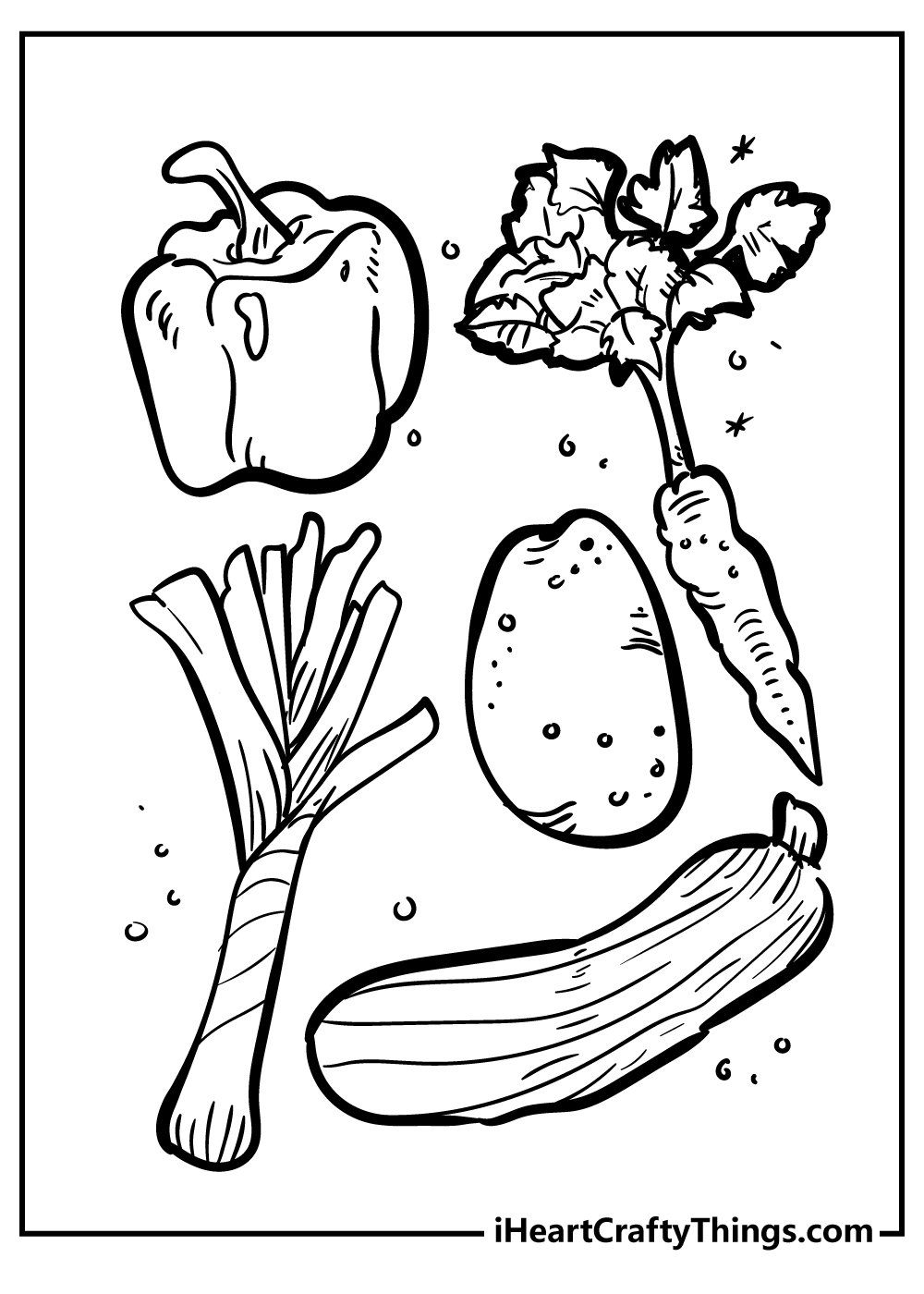 Vegetables Coloring Pages (100% Free ...