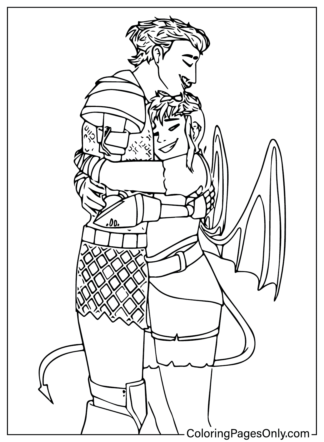 Nimona Coloring Page to Printable ...