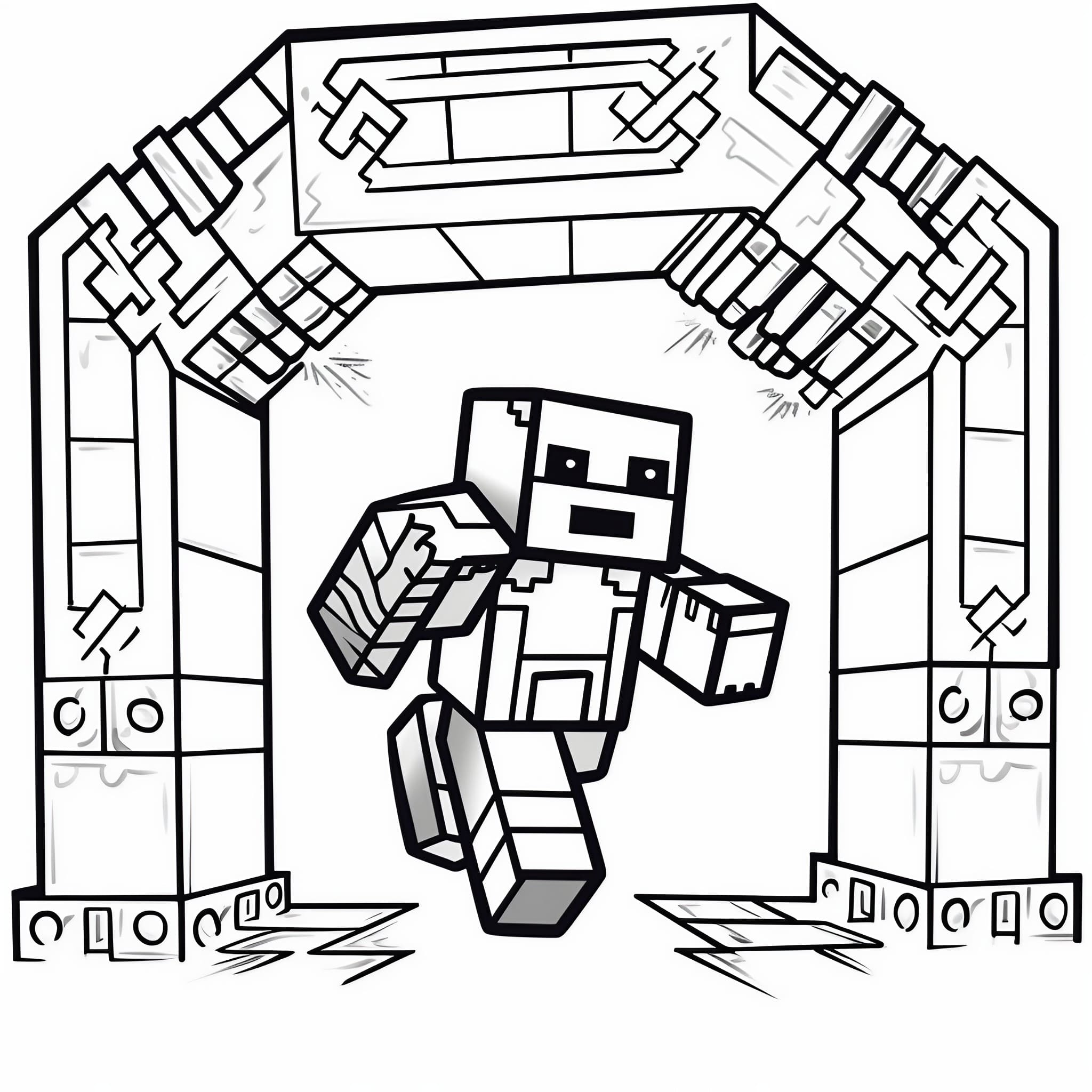 5 Minecraft Coloring Pages for Free ...