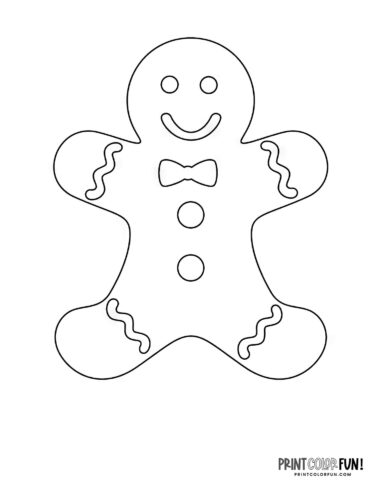 Gingerbread man coloring pages: 29 ...