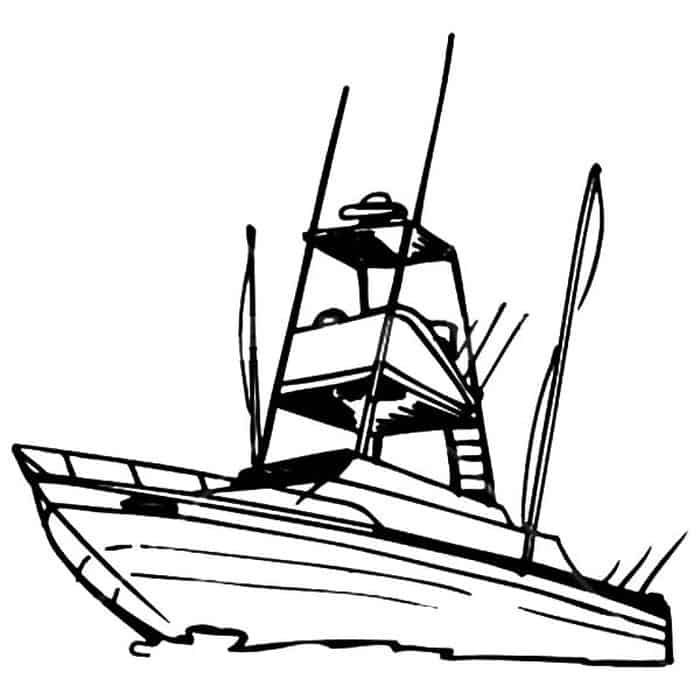 Wakeboard Boat Coloring Pages | Fishing boats, Recreational fishing, Online coloring  pages