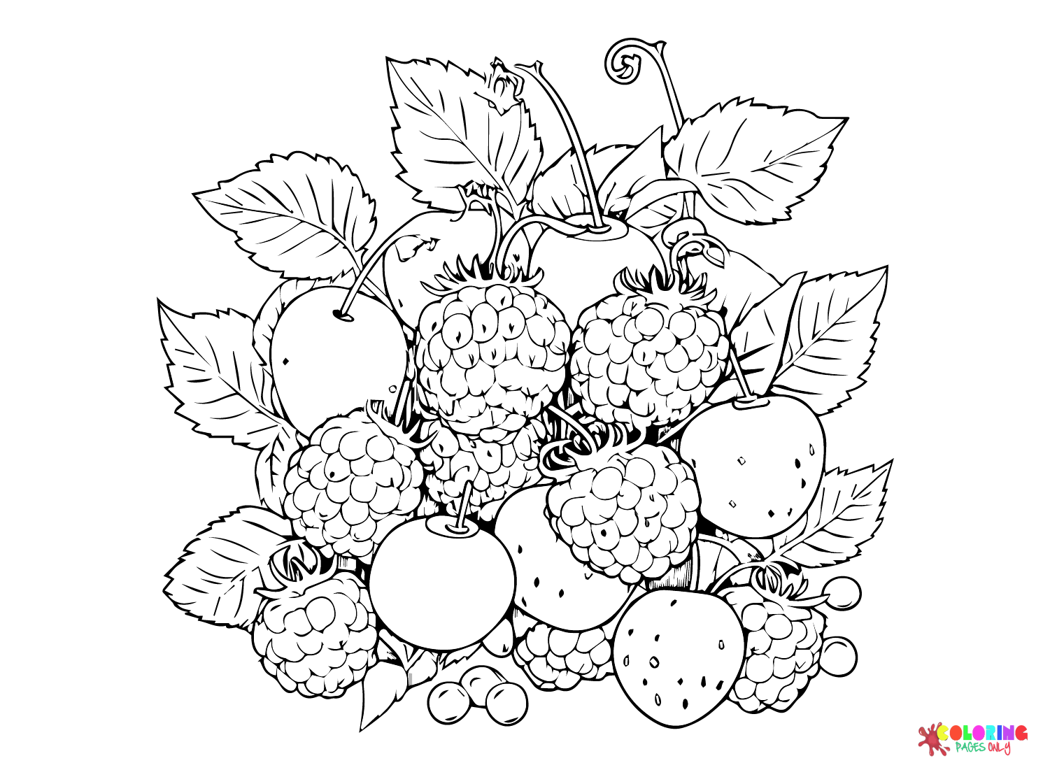 Halle Berry Coloring Pages - Berries Coloring Pages - Coloring Pages For  Kids And Adults