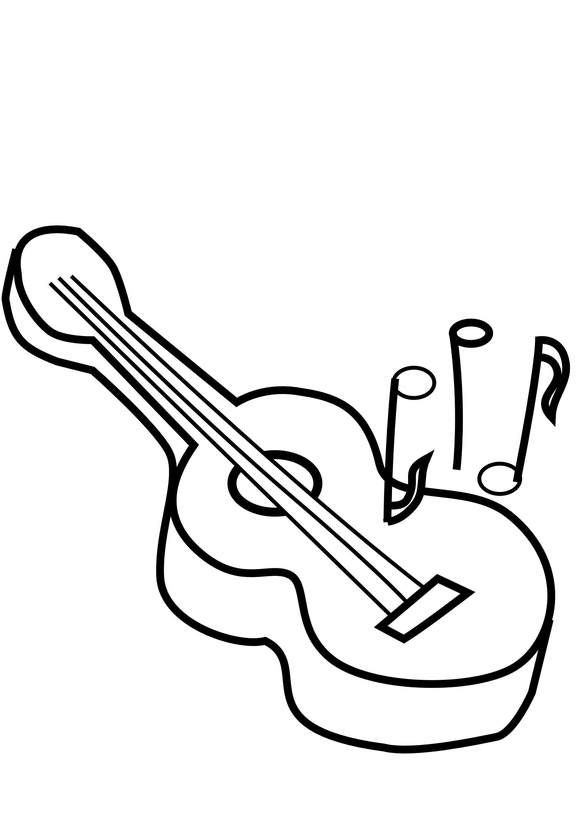 ukulele clipart black and white - Clip Art Library