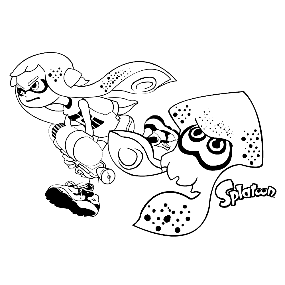 Splatoon Coloring Pages - Best Coloring Pages For Kids | Coloring pages,  Cute coloring pages, Coloring pages for kids