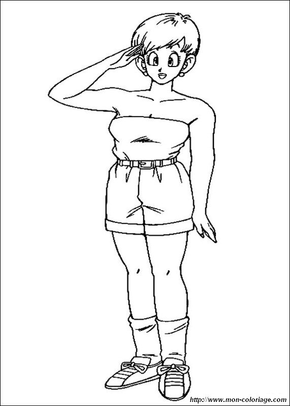 Dragon Ball Z Bulma Coloring Pages - Coloring and Drawing