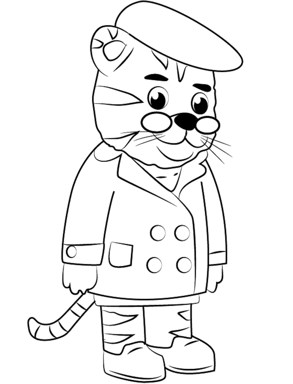 Daniel Tiger's Neighborhood Coloring Pages. Print A4