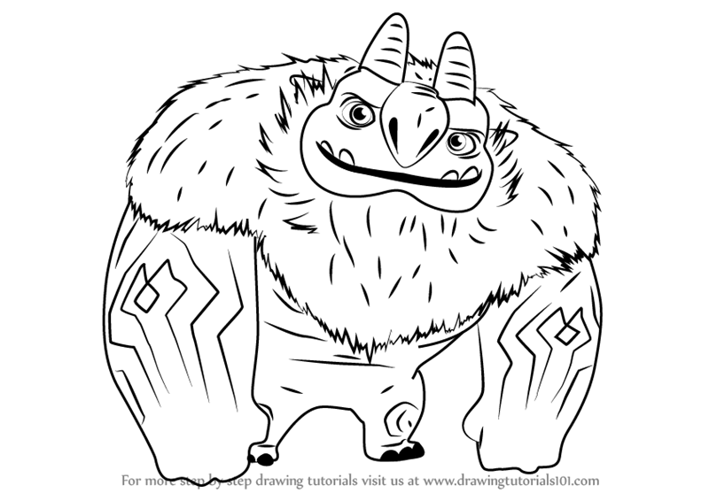 Learn How to Draw AAARRRGGHH!!! from Trollhunters (Trollhunters) Step by  Step : Drawing Tutorials
