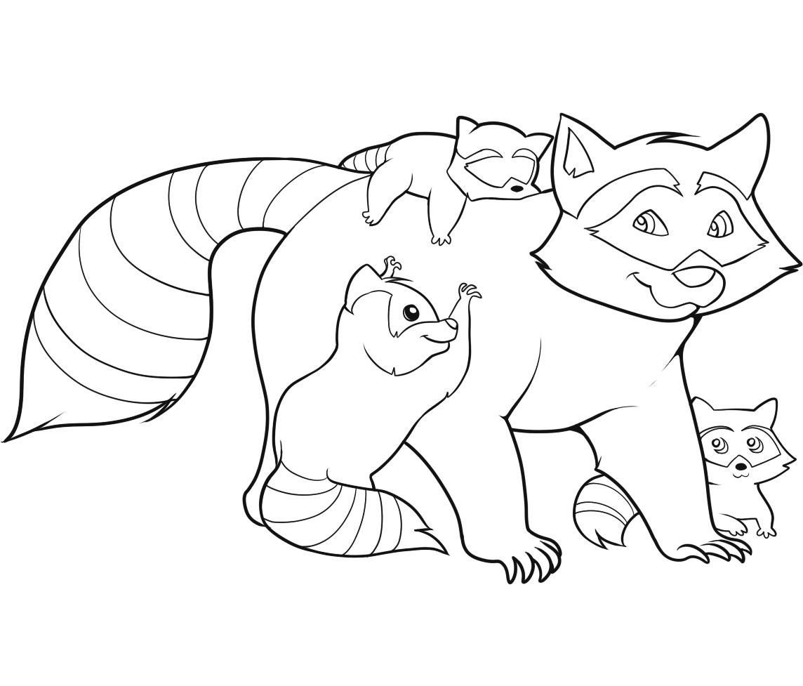 Free Printable Raccoon Coloring Pages For Kids | Family coloring pages,  Animal coloring pages, Kid coloring page