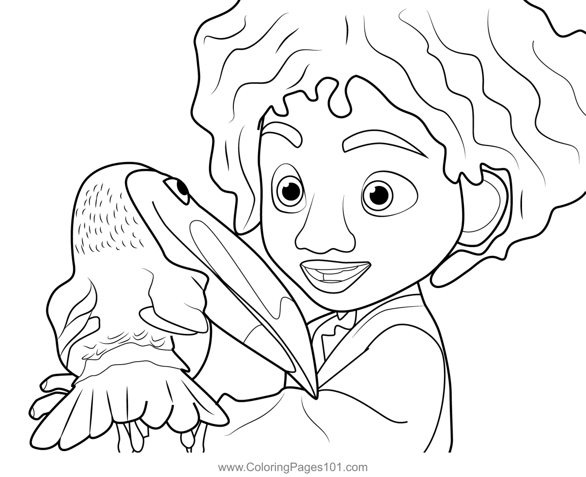 Antonio And Pico Encanto Coloring Page for Kids - Free Encanto Printable Coloring  Pages Online for Kids - ColoringPages101.com | Coloring Pages for Kids