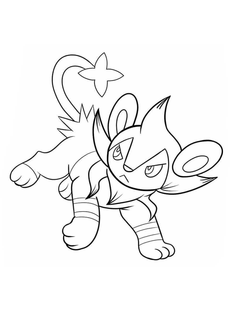 Luxio Pokemon coloring pages - Free Printable
