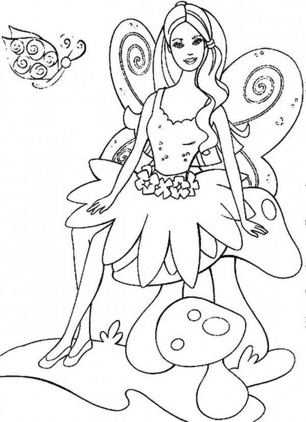 Barbie Fairytopia Coloring Pages Free - Coloring