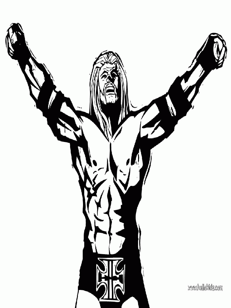 Wrestling Coloring Pages Triple H | Best Coloring Page Site