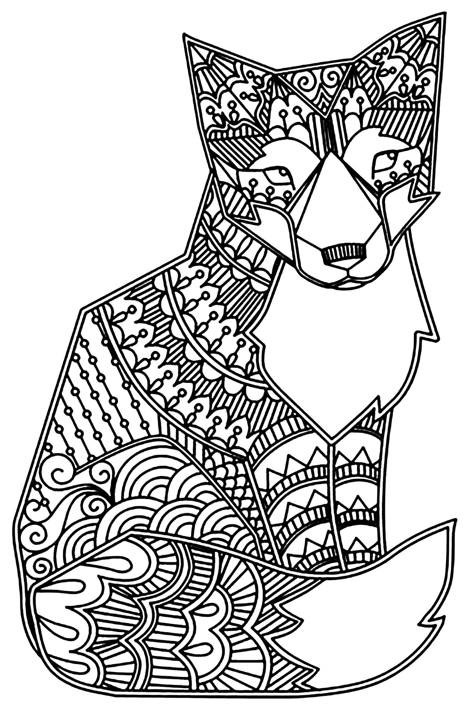 Fox Coloring Pages - Free Printable Coloring Pages at ColoringOnly.com