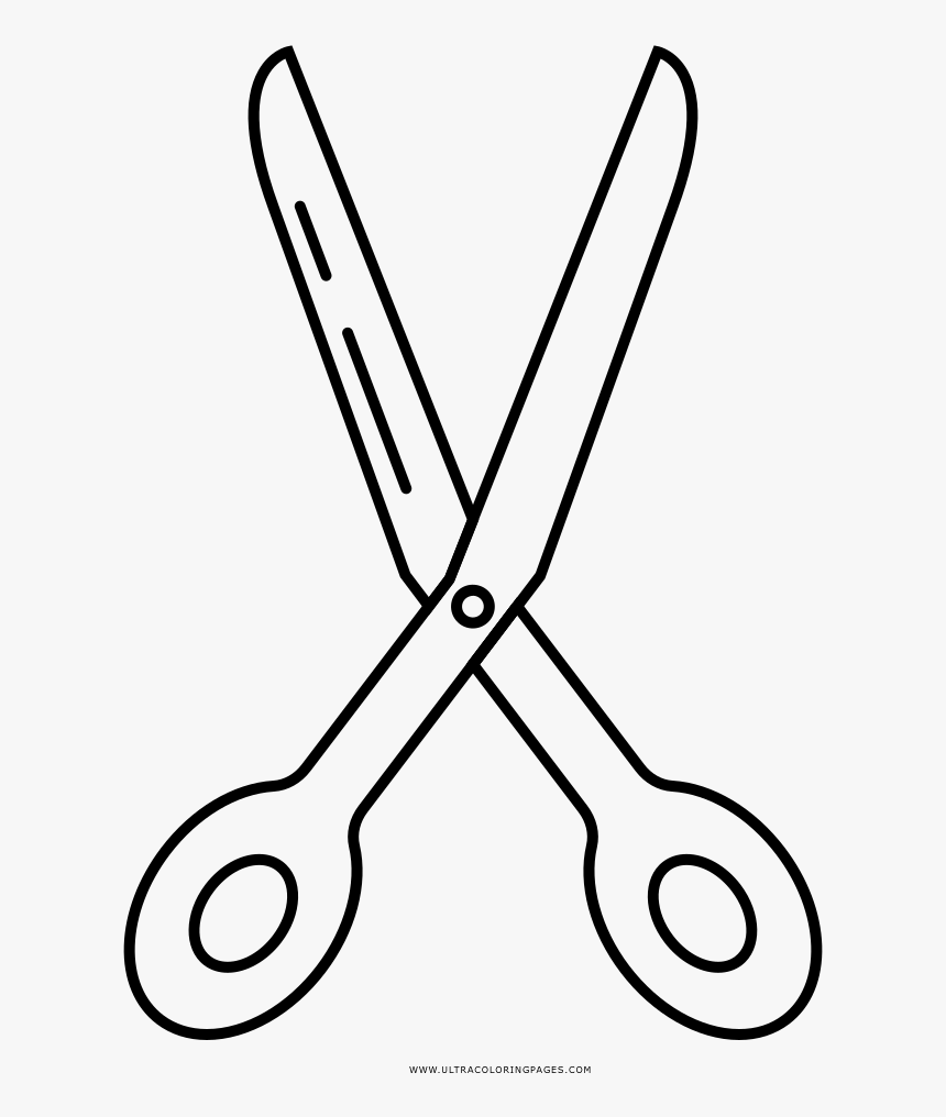 Scissors Coloring Page - Scissors Coloring Png, Transparent Png ...