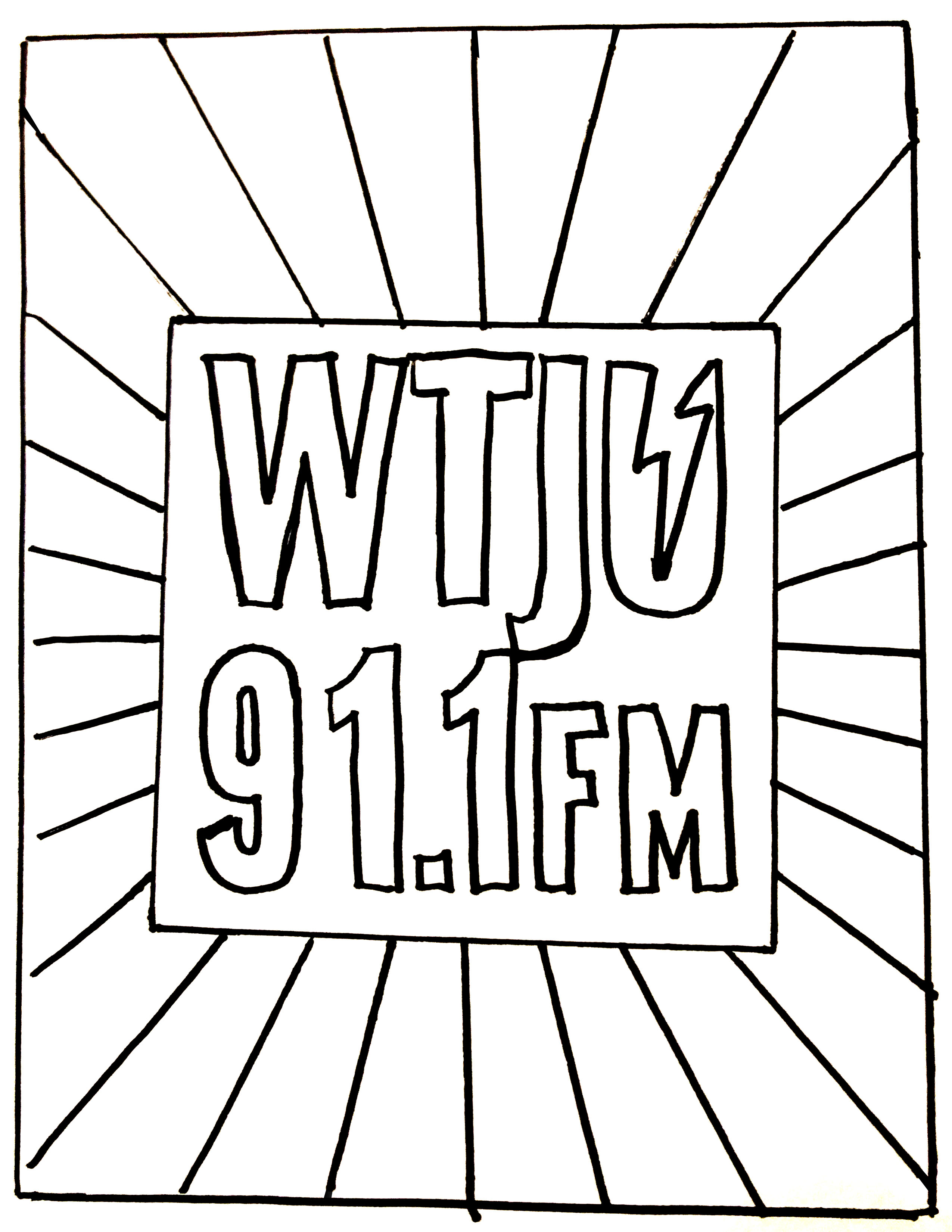 Color your radio! WTJU coloring pages for quarantined kids of all ...