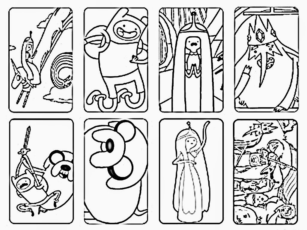 Cartoons Free Printable Coloring Pages: Adventure Time Coloring ...