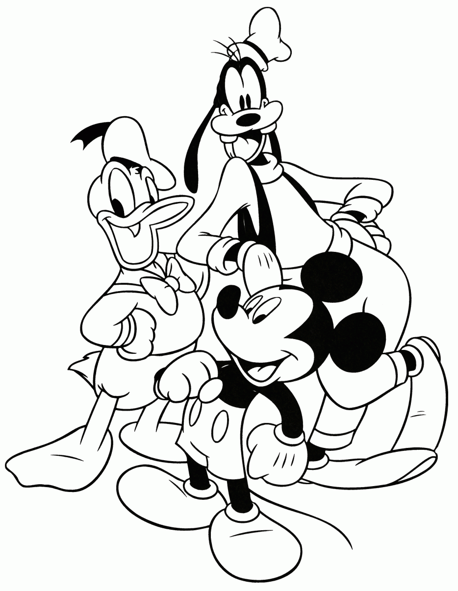 Free Disney Mickey And Friends Coloring Pages Free Printable