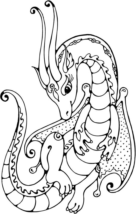 Top 25 Free Printable Dragon Coloring Pages Online | Coloring ...