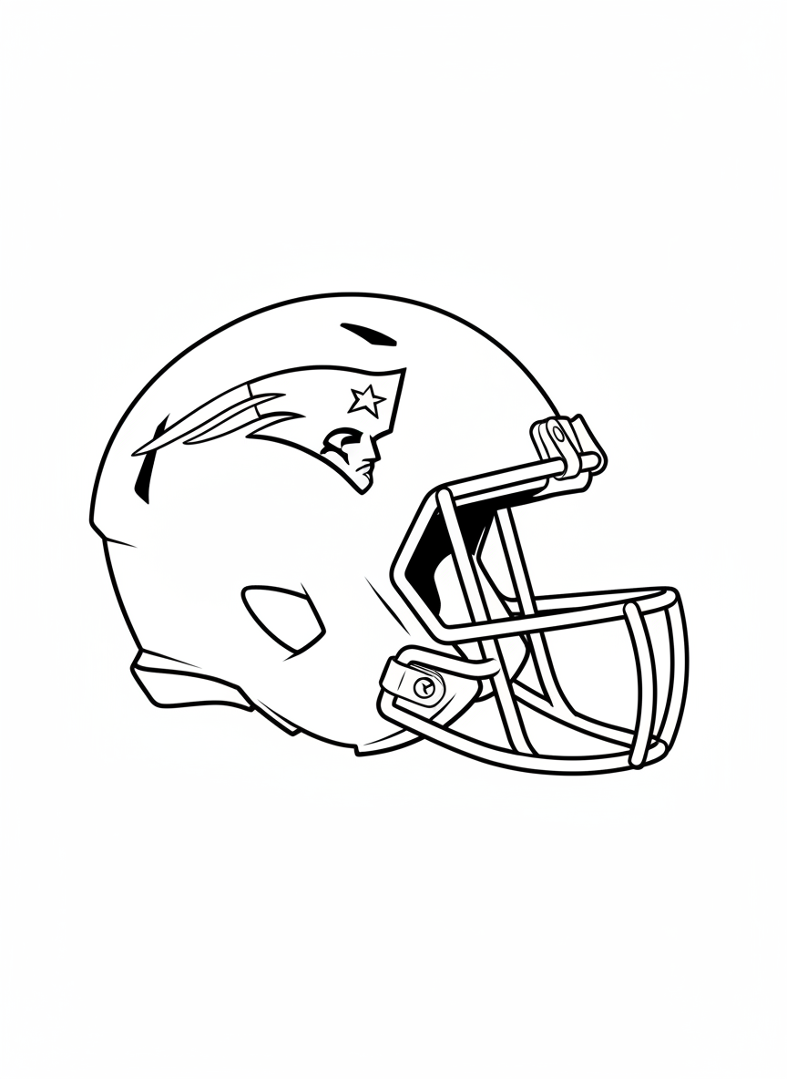 New England Patriots - 2026 Super Bowl LX coloring page