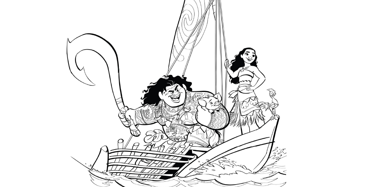 You'll Love These Moana Coloring Pages ...