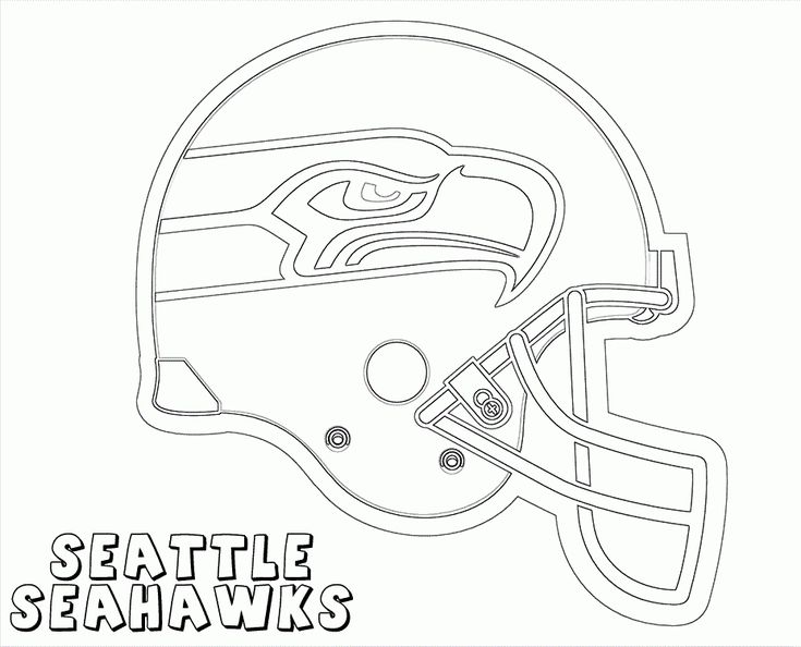 Seattle Seahawks Helmet Coloring Pages