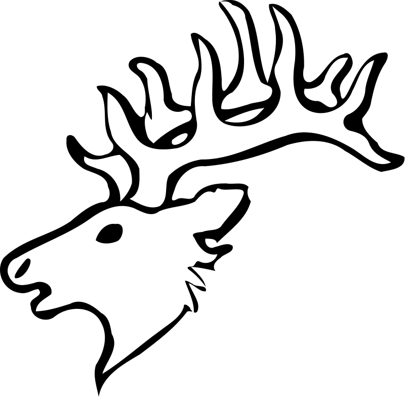 deer head colring pages Colouring Pages