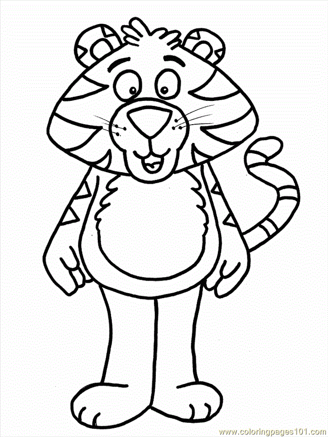 Coloring Pages Tiger Coloring 13 (Mammals > Tiger) - free 