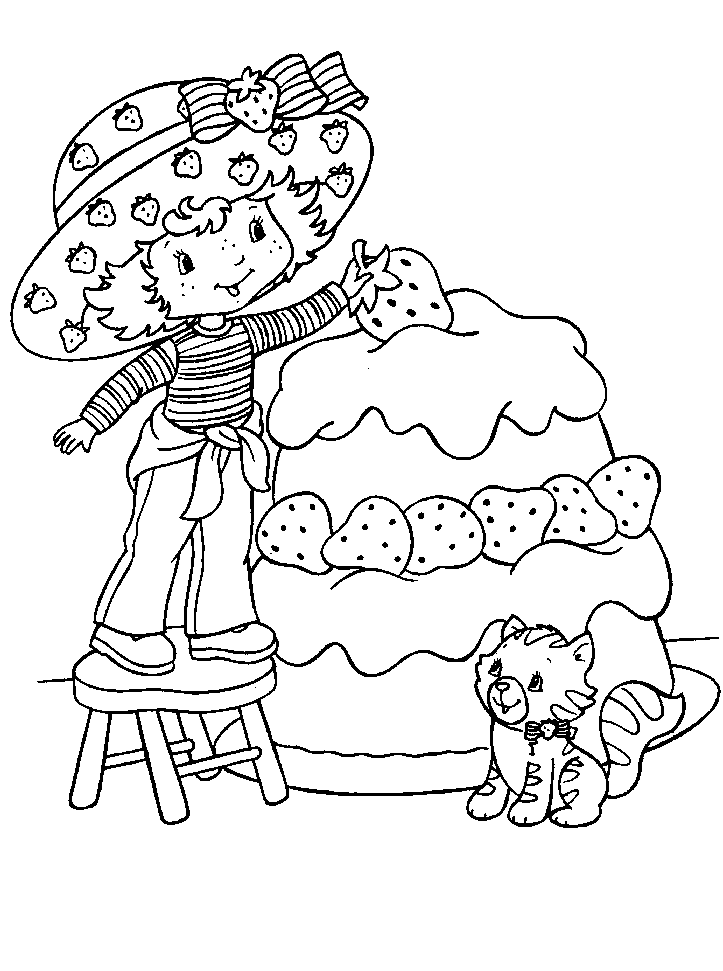 strawberry shortcake coloring pages Free Printable Strawberry 