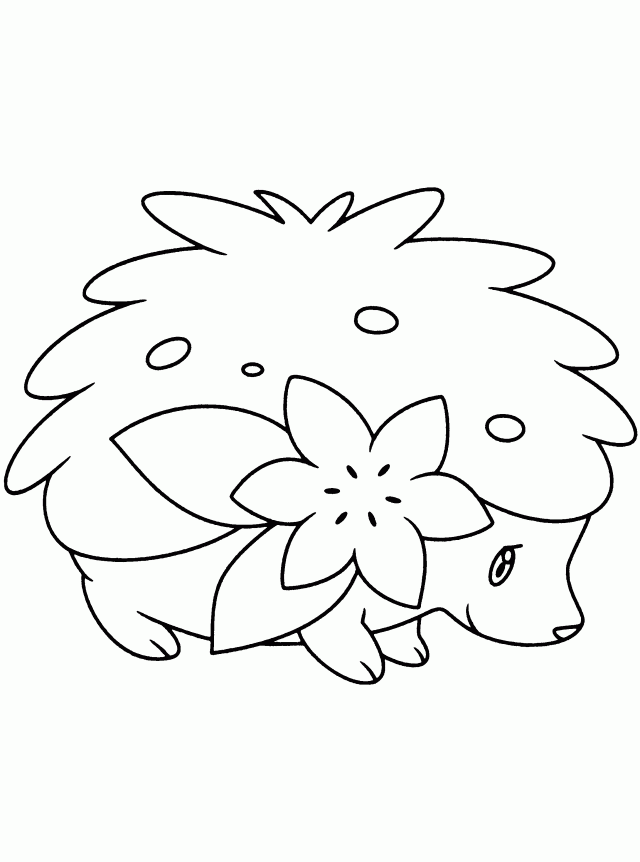 Pokemon Shaymin Pictures Kids Pokemon Coloring Pages Kids 131007 