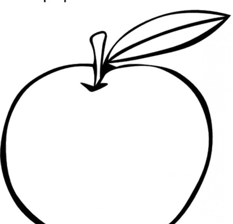 A Is For Apple Coloring Page - Coloring Nation