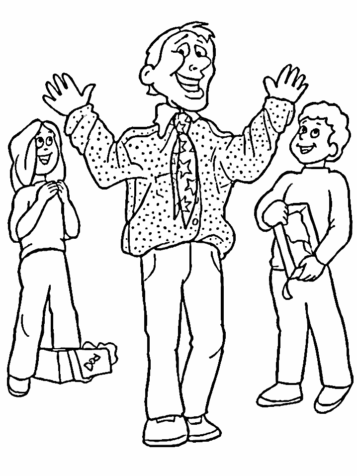 Coloriage Papa à imprimer - Gratuit sur Cocoloriage.