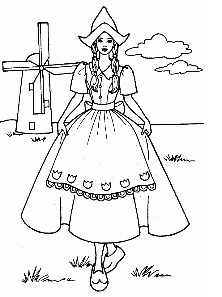 Girls Coloring Pages For Kids - Category - Page 31