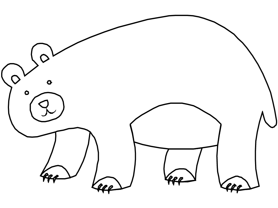 Printable Bears 25 Animals Coloring Pages
