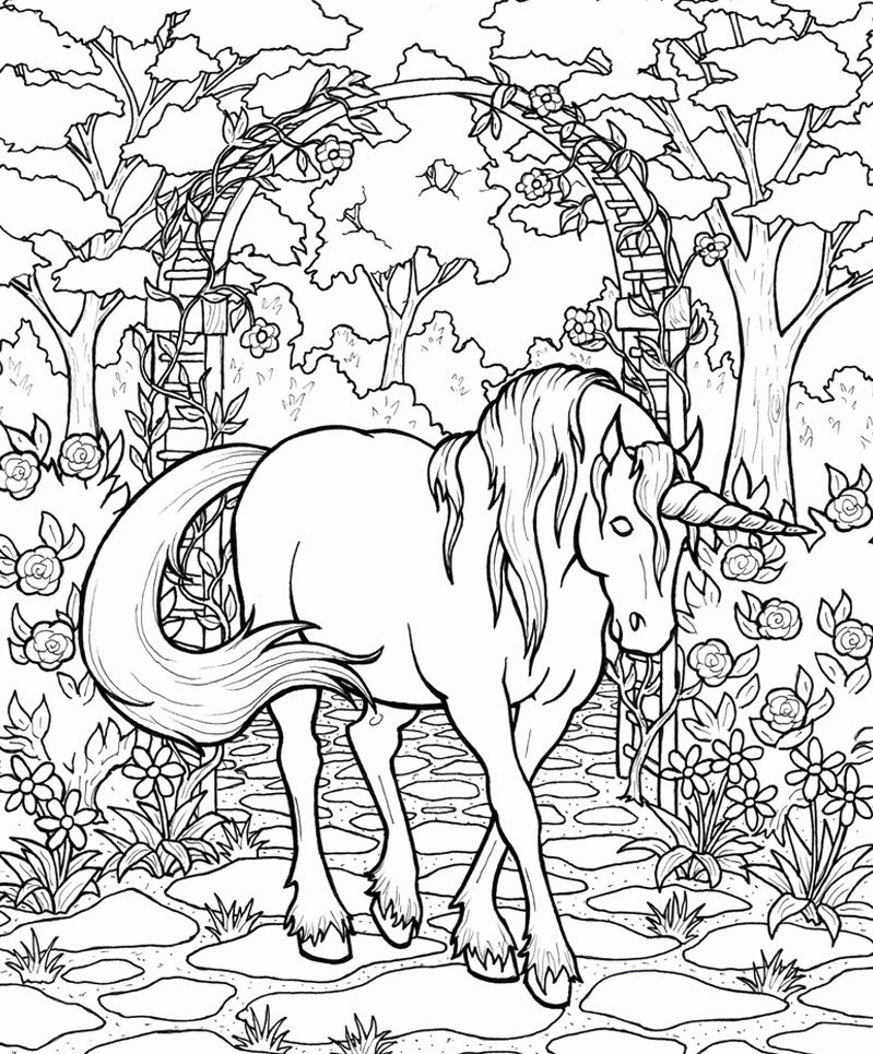 Download Mythical Horse Coloring Pages Or Print Mythical Horse 