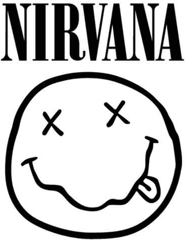 Amazon.com: Nirvana Die-Cut Decal Sticker - Band Logo : Tools & Home  Improvement