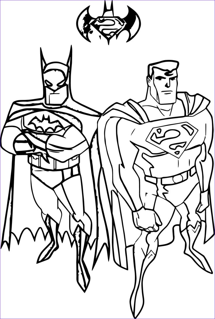Batman Vs Superman Coloring Page | Batman coloring pages, Superhero coloring,  Superman coloring pages