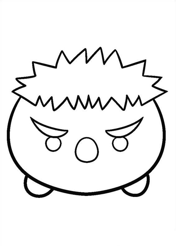 Kids-n-fun.com | Coloring page Tsum tsum hulk