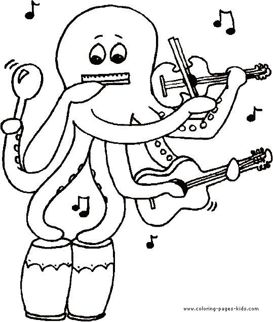 Music color page - Coloring pages for kids - Miscellaneous coloring pages -  printable coloring pages - color pages - kids coloring pages - coloring  sheet - coloring page - coloring book - kid color page - pirates - clowns -  cowboys - misc