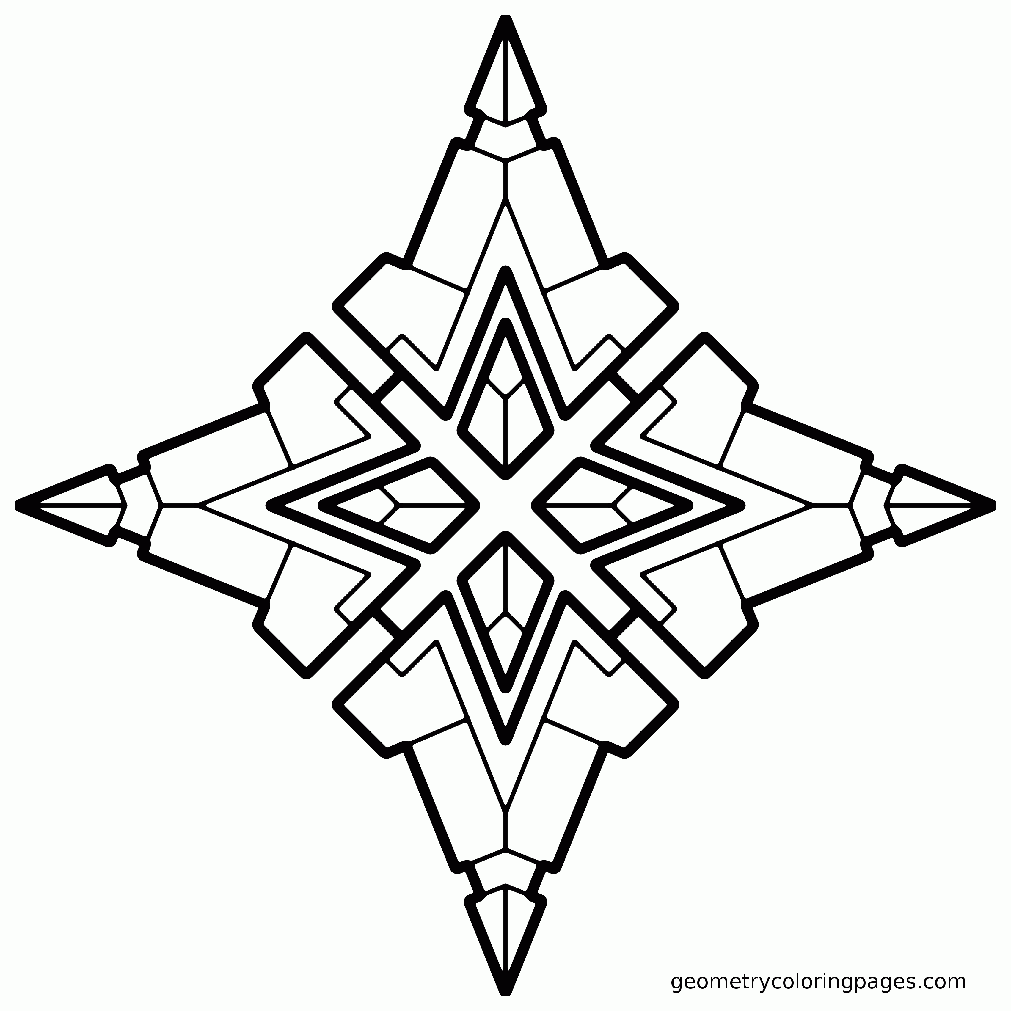 Geometric - Coloring Pages for Kids and for Adults