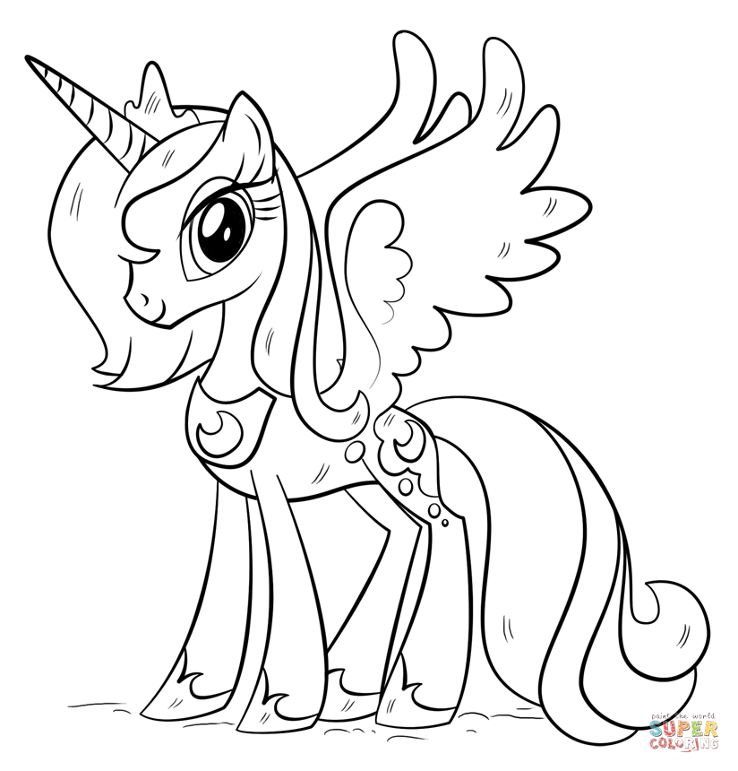 Princess Luna coloring page | Free Printable Coloring Pages