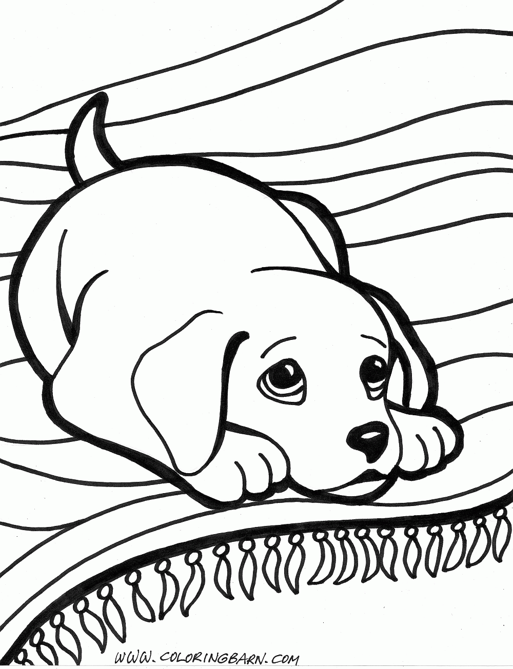 Free Cute Baby Puppies Coloring Pages, Download Free Clip Art ...