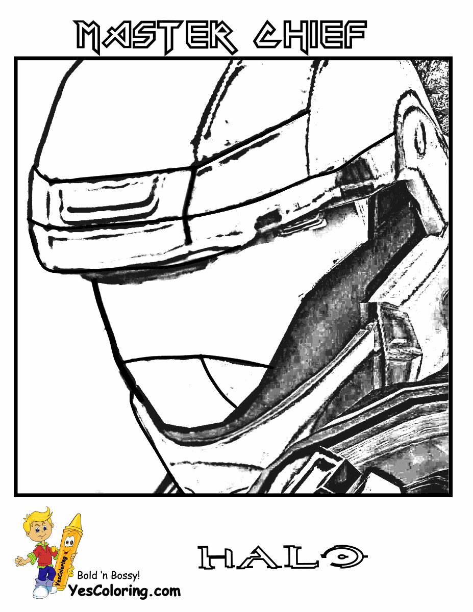Fierce Halo Coloring Pages | Halo 5 Coloring | Free | Xbox Halo
