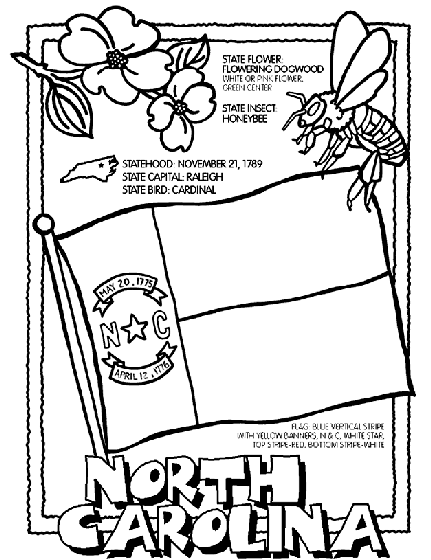 North Carolina Coloring Page | crayola.com