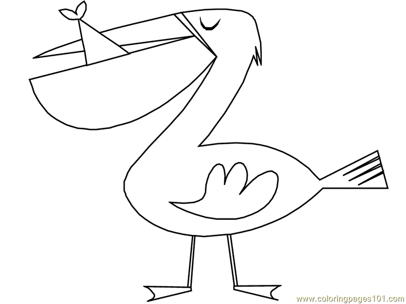 Birds Pelican Coloring Page For Kids Pelicans Printable Coloring Page ...