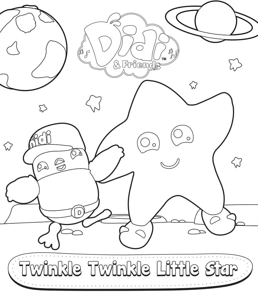 Didi and Friends Printable Coloring Page - Free Printable Coloring Pages  for Kids