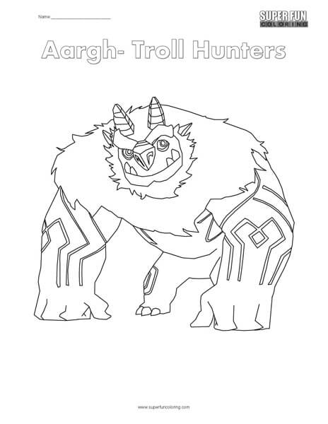 Troll Hunters Coloring Page - Super Fun Coloring
